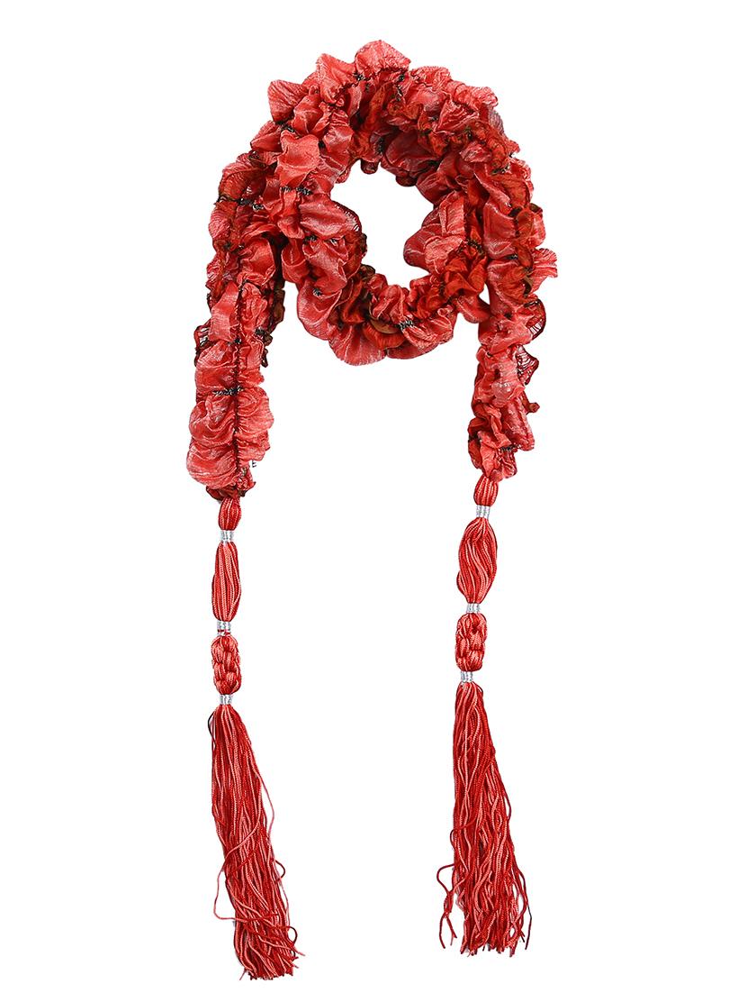 red silk blend scarf - 13348662 -  Zoom Image - 0