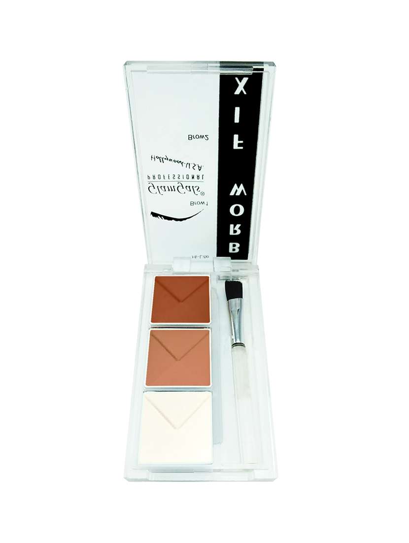 glamgals brow fix kit,12 g(pink,dark brown,light brown)