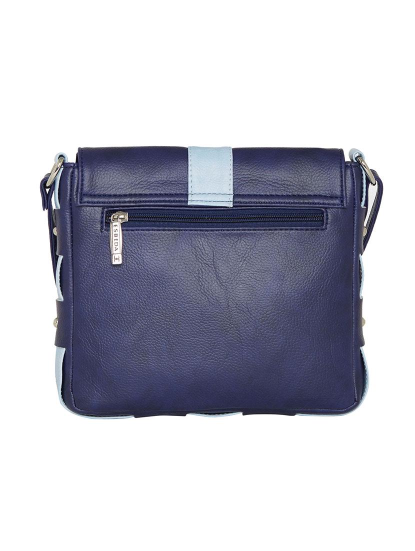 blue leatherette sling bag - 13356217 -  Standard Image - 1