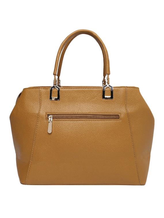 brown leatherette handbag - 13359377 - Standard Image - 1