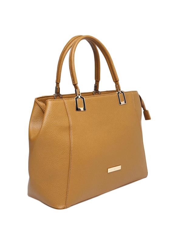 brown leatherette handbag - 13359377 - Standard Image - 4