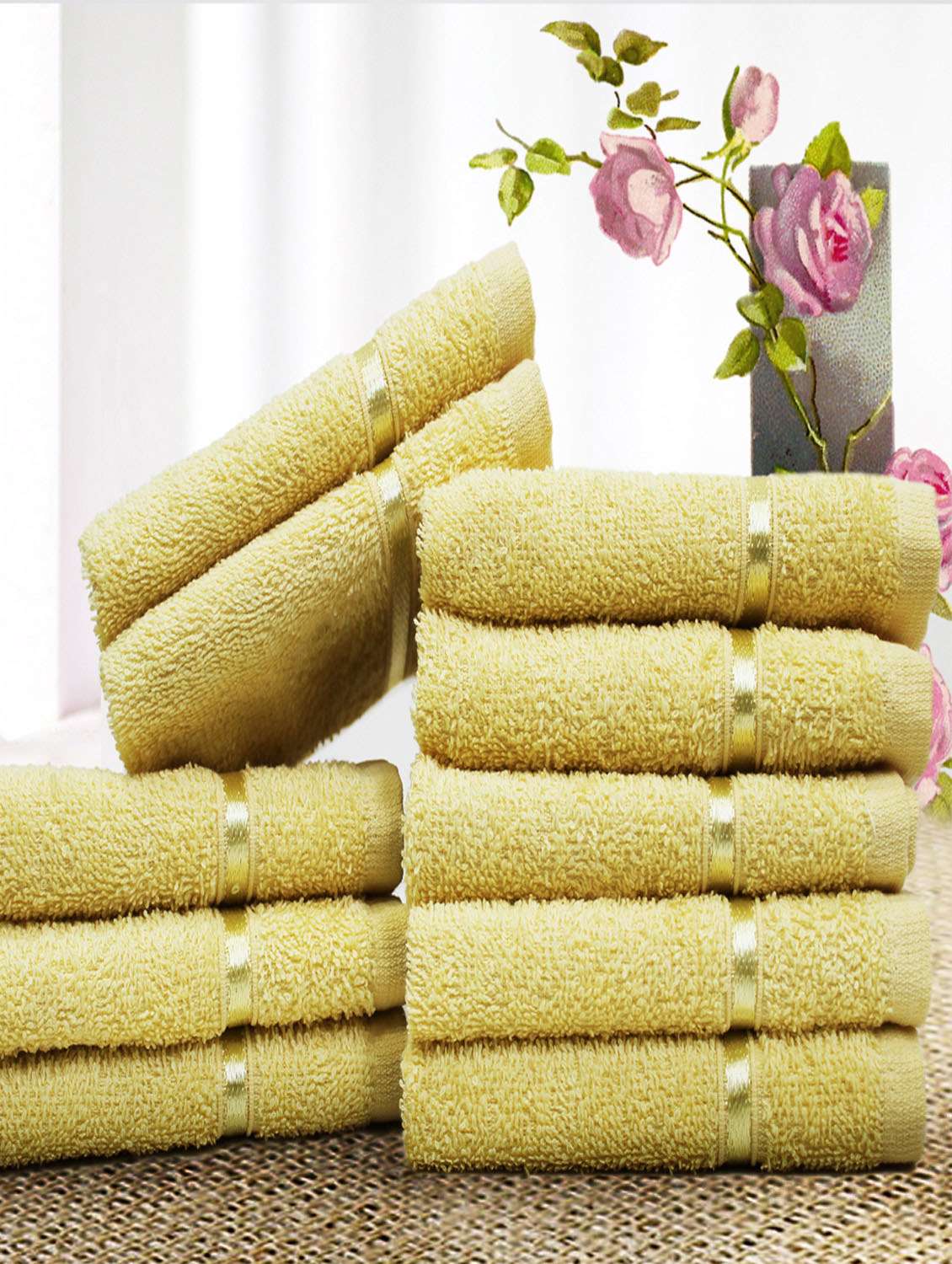 story @ home brown 100% cotton face towel