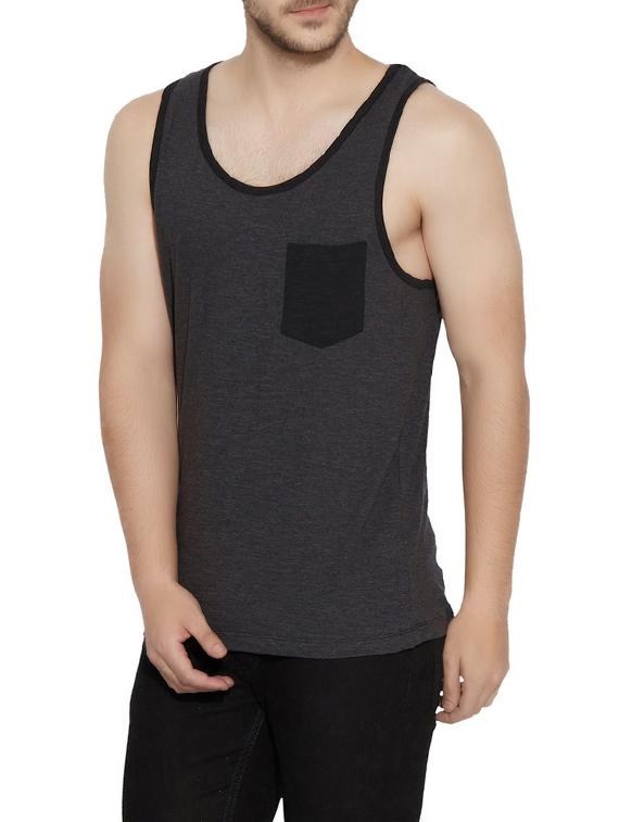 grey cotton vest - 13362014 -  Standard Image - 1