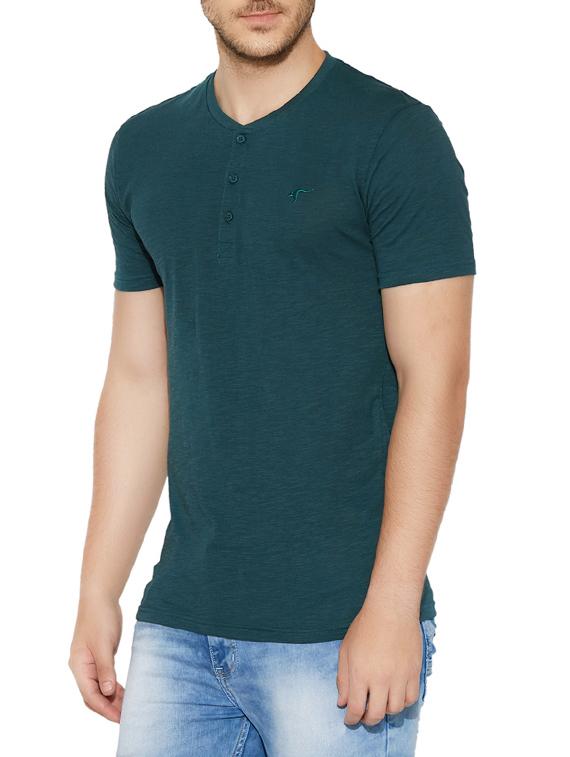 green cotton t-shirt - 13362029 - Standard Image - 1