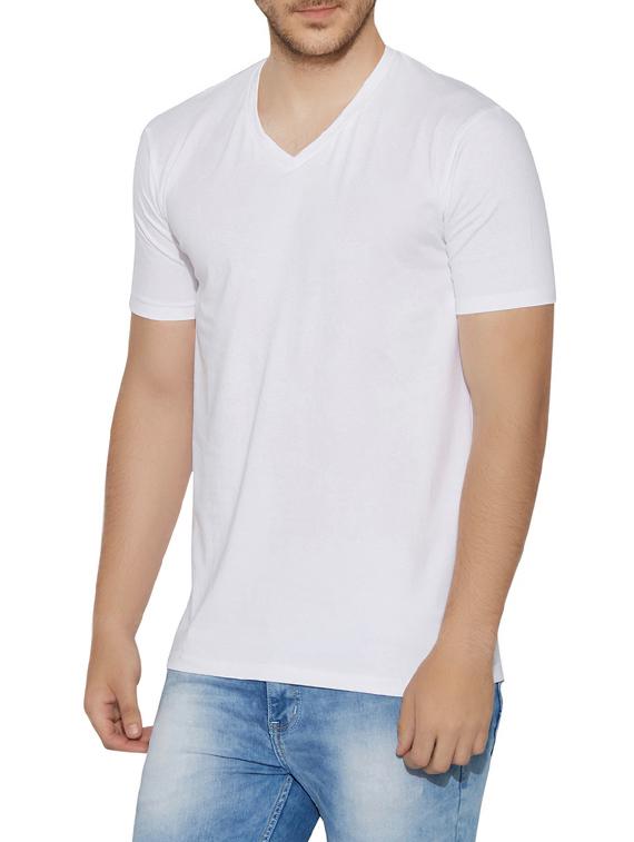 white cotton tshirt - 13362038 - Standard Image - 1