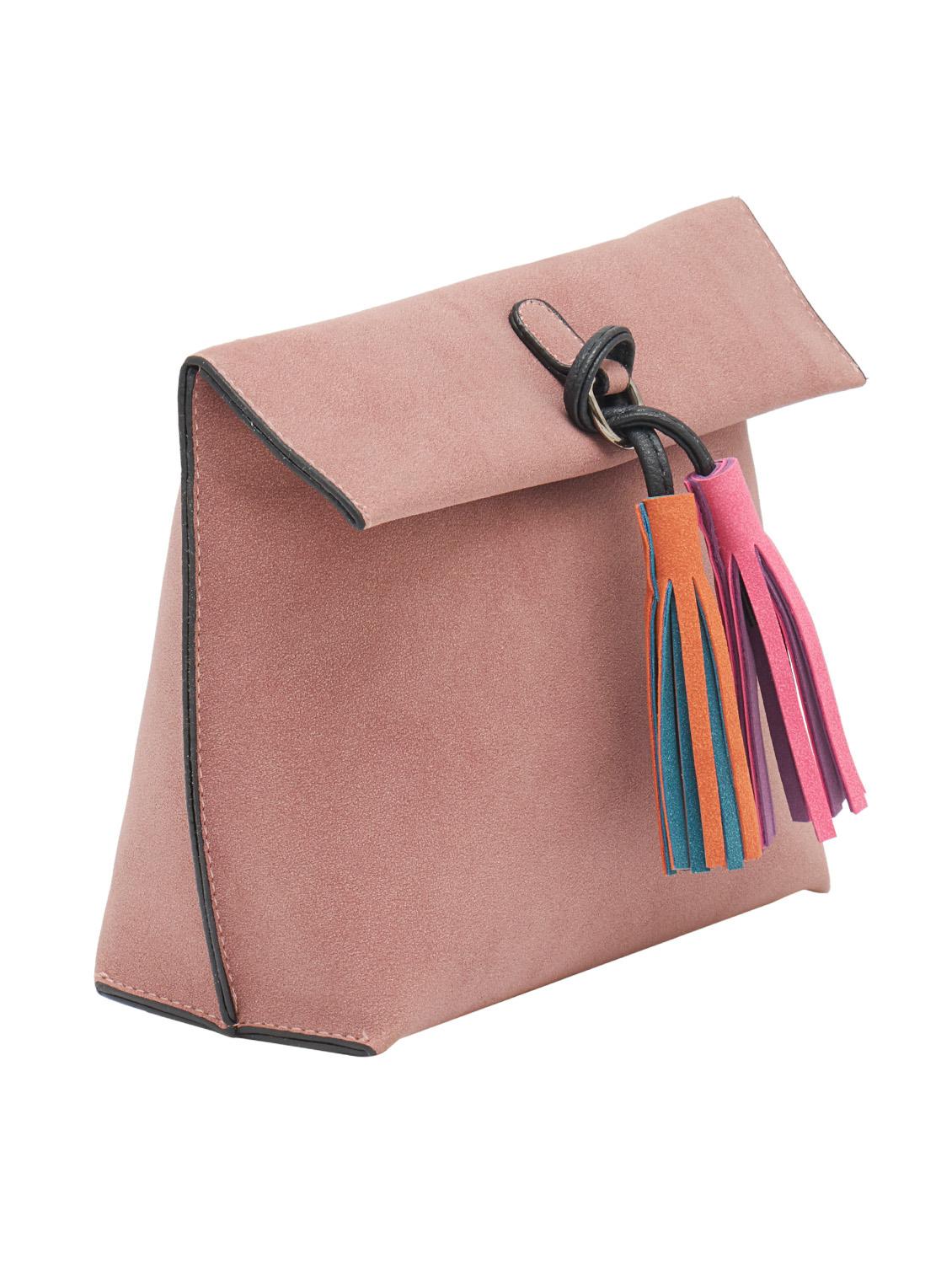 pink leatherette sling bag - 13362086 - Standard Image - 4