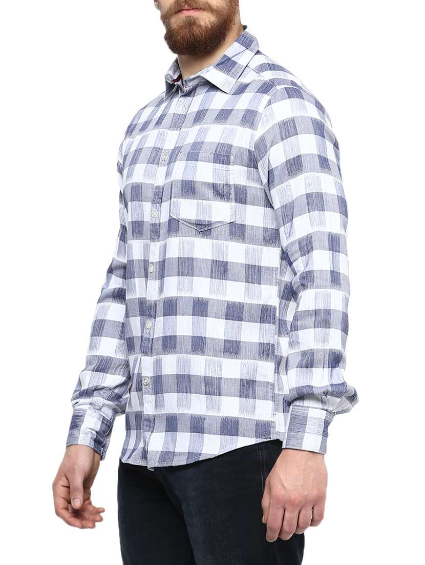 mens checks casual shirt - 13376830 -  Standard Image - 1