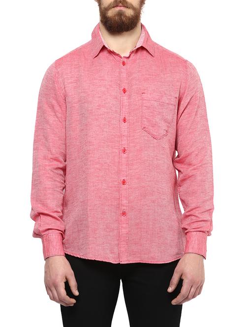 mens solid casual shirt - 13376842 - Standard Image - 0