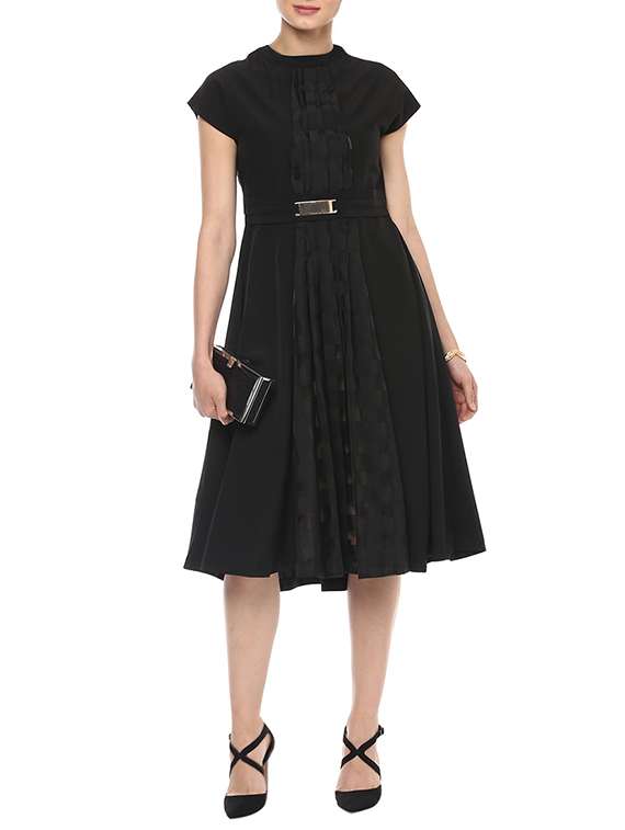 black georgette dress