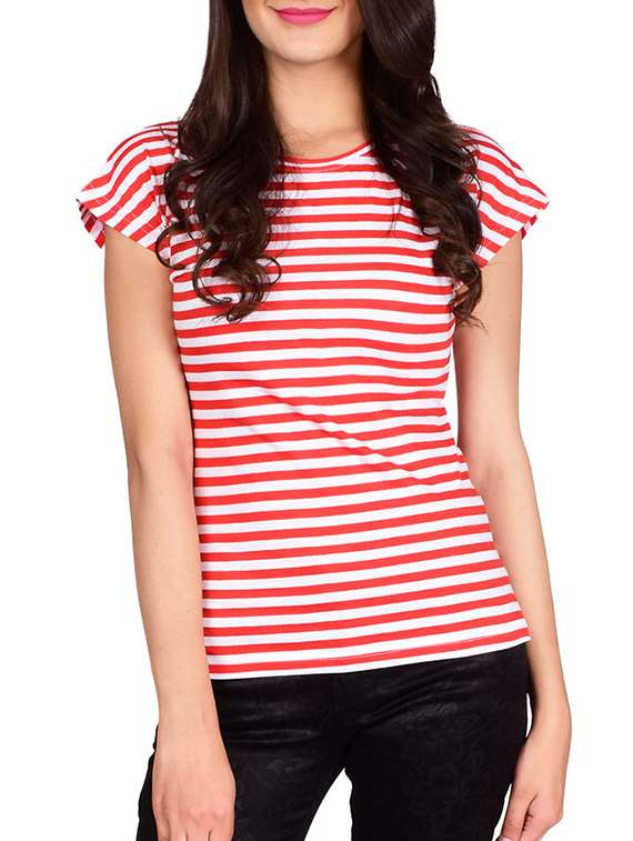 red cotton regular tshirt