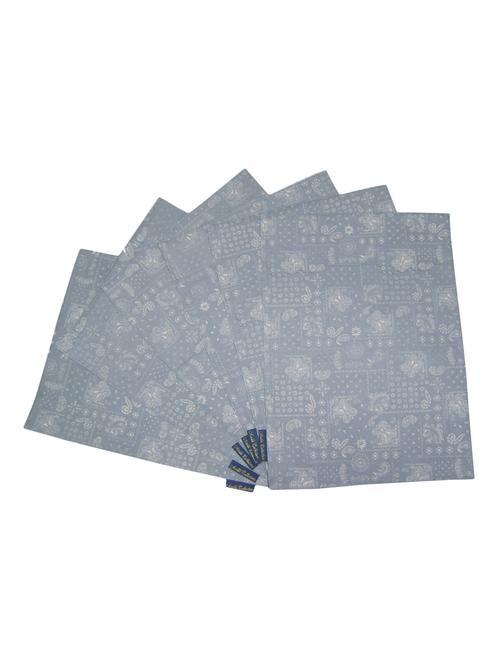 paisley printed set of 6 cotton table mat - 13382827 -  Standard Image - 0