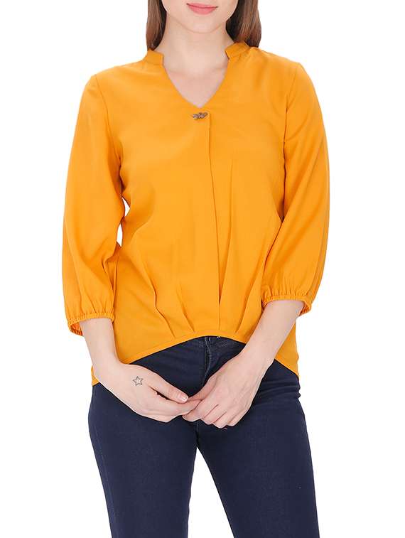 solid yellow regular top