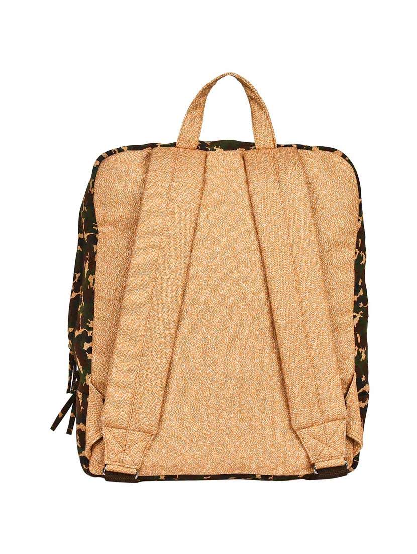beige canvas backpack - 13395287 -  Standard Image - 1
