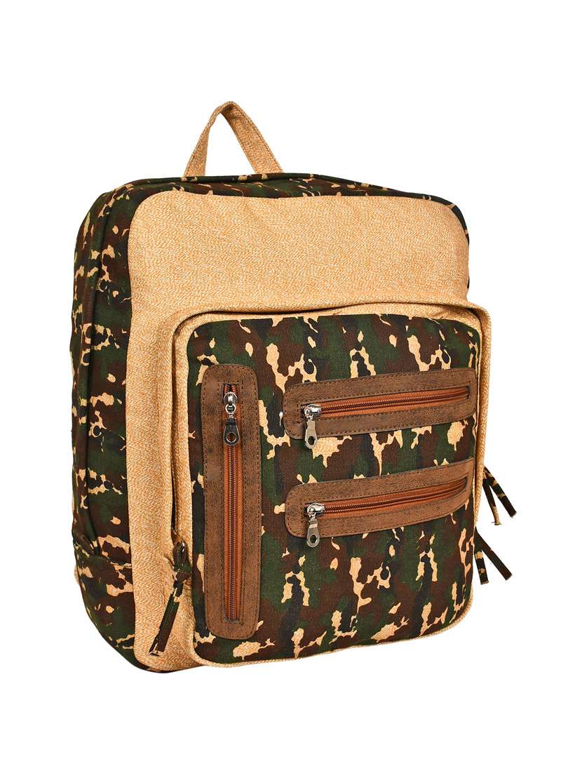 beige canvas backpack - 13395287 - Standard Image - 4