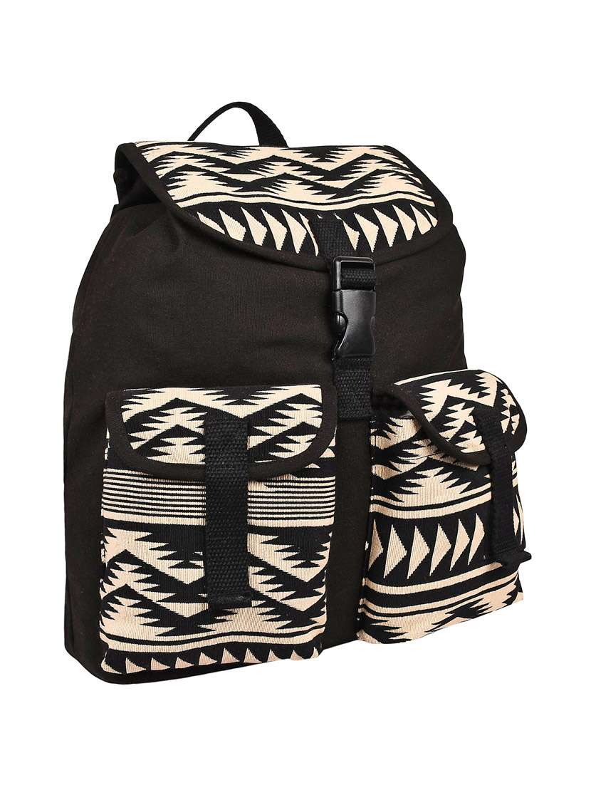 black canvas regular backpack - 13395289 -  Standard Image - 4