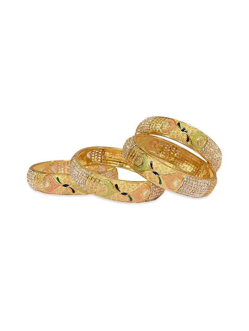 multi colored brass bangle - 13410661 -  Standard Image - 1