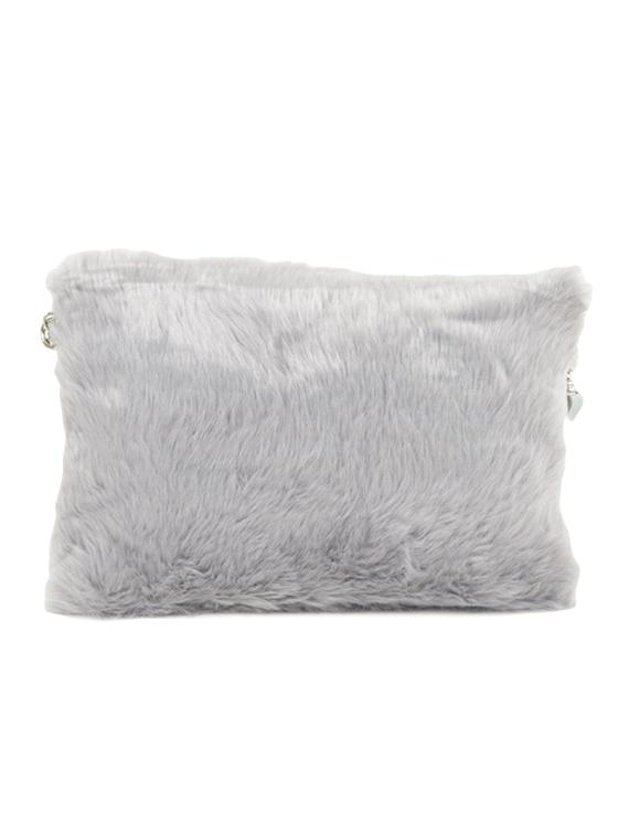 grey fur sling bag - 13422049 -  Standard Image - 1