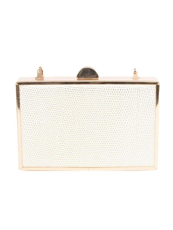 white leatherette sling bag - 13422050 - Standard Image - 1