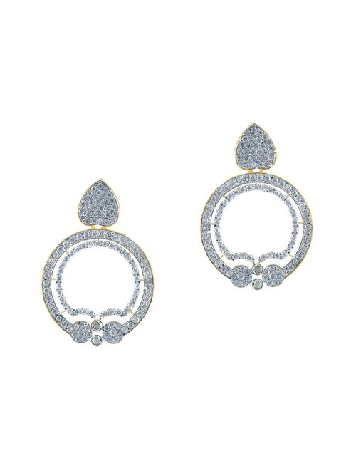 gold brass chandballi earring - 13429794 - Standard Image - 0