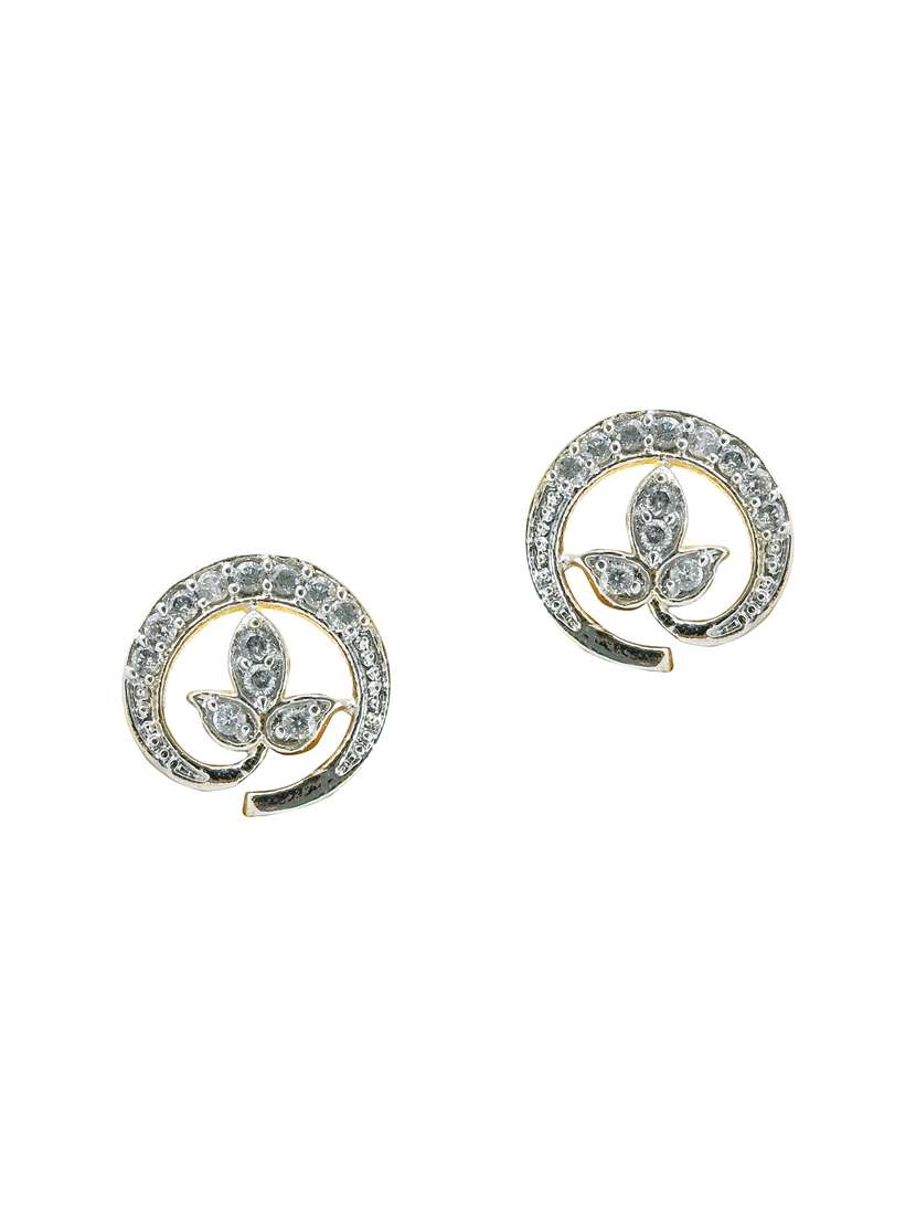 gold brass studs earring