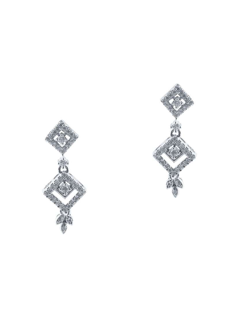 silver brass studs earring