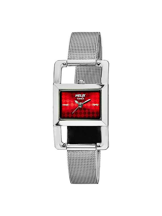 helix analog red dial women's watch - tw030hl05