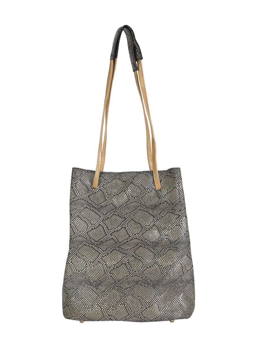 beige leatherette tote - 13445777 - Standard Image - 1