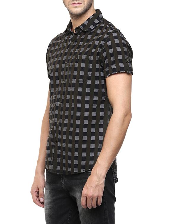 brown cotton casual shirt - 13445869 -  Standard Image - 1