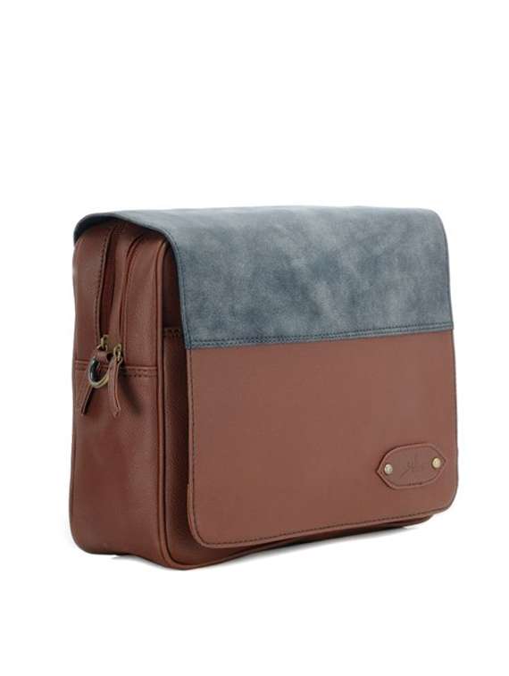 brown leatherette sling bag - 13447726 - Standard Image - 4