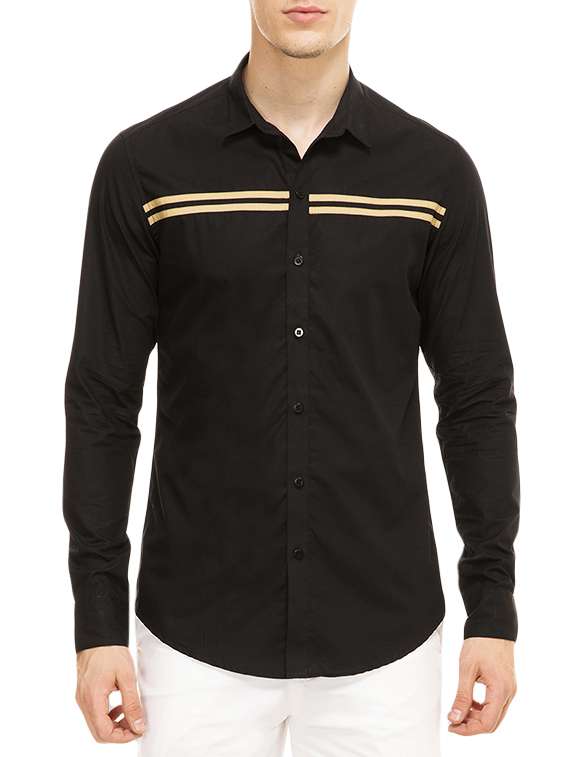 brown cotton casual shirt