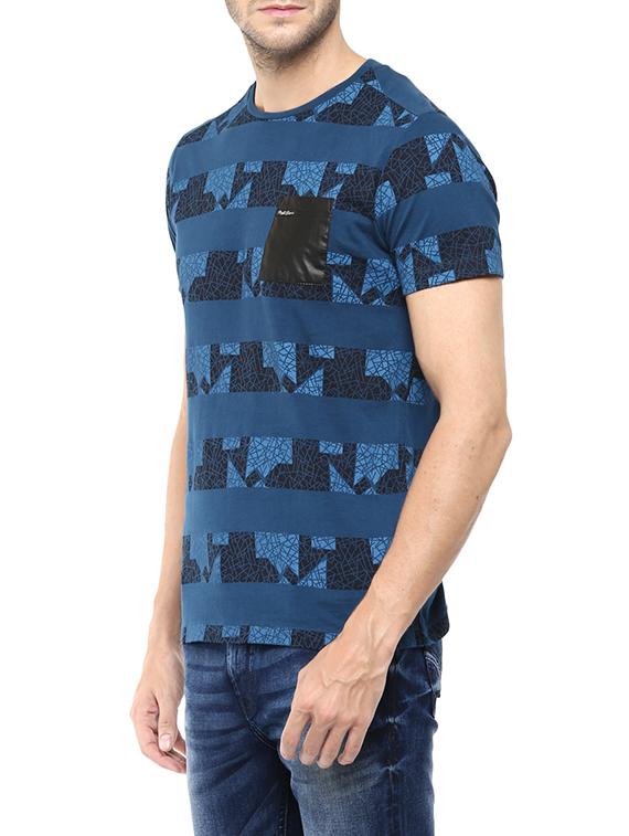 blue cotton t-shirt - 13454895 - Standard Image - 1