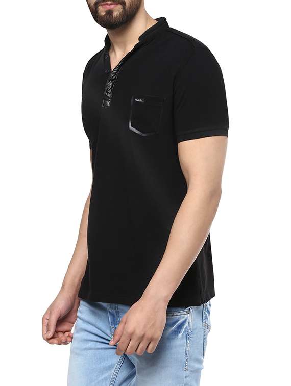 black cotton t-shirt - 13454904 -  Standard Image - 1