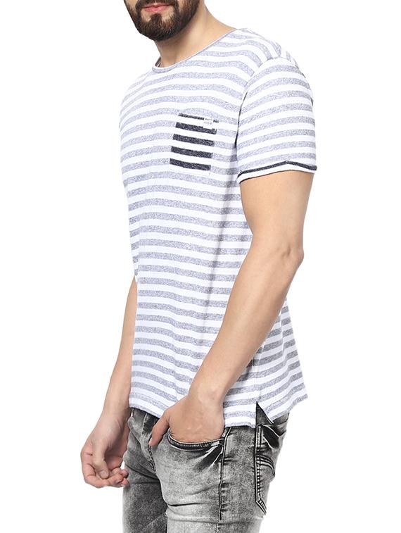 white cotton pocket t-shirt - 13454911 - Standard Image - 1