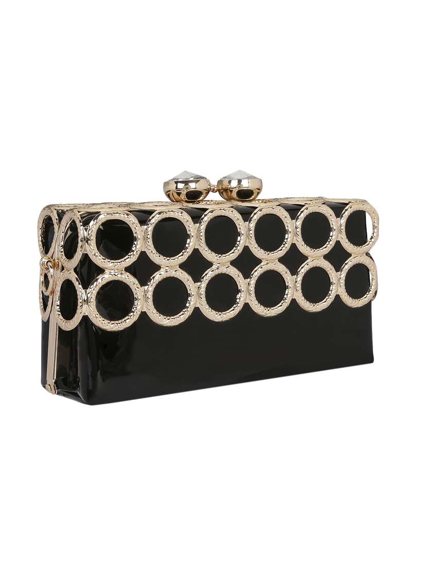 black metal clutch - 13454986 - Standard Image - 1