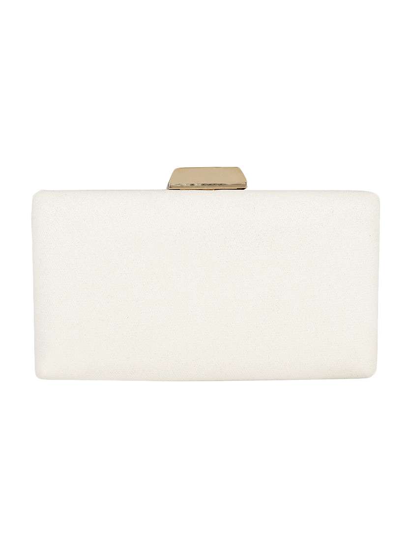 white metal clutch - 13455018 -  Standard Image - 1