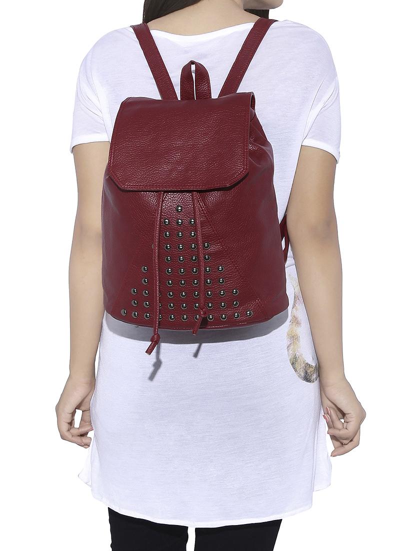 red leatherette backpack - 13455029 - Standard Image - 4
