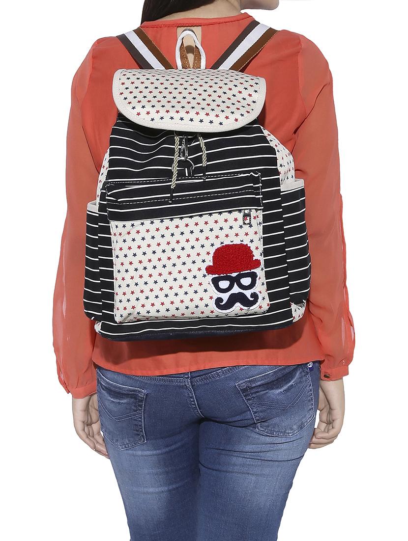 multi coloured canvas backpack - 13455030 - Standard Image - 4