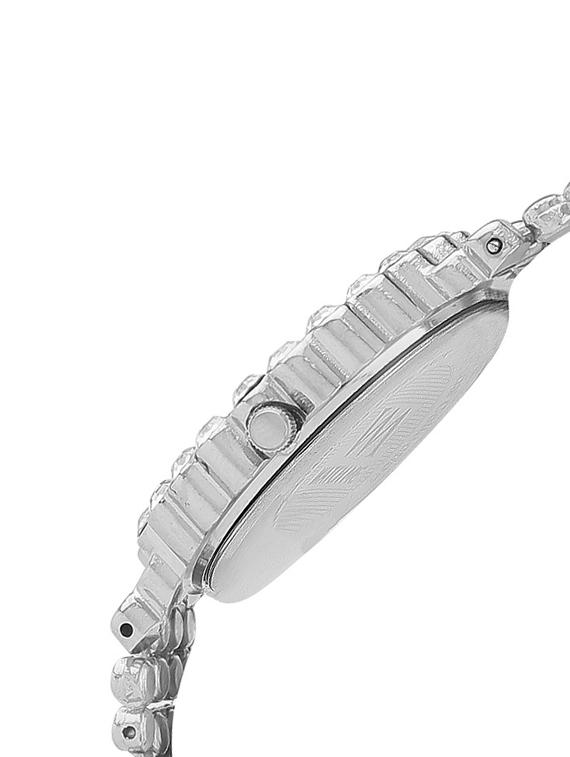 watch me silver metal black dial watch for women wmal-142 - 13459108 - Standard Image - 1