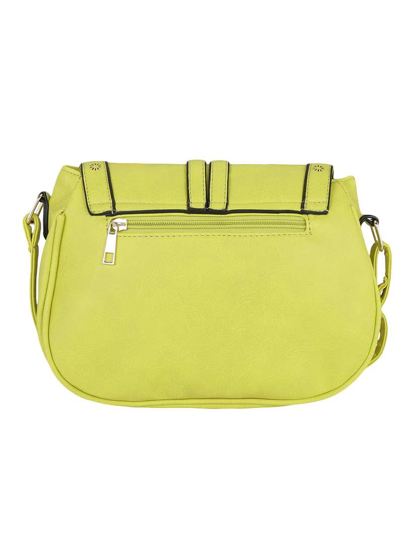yellow leatherette sling bag - 13464689 - Standard Image - 1
