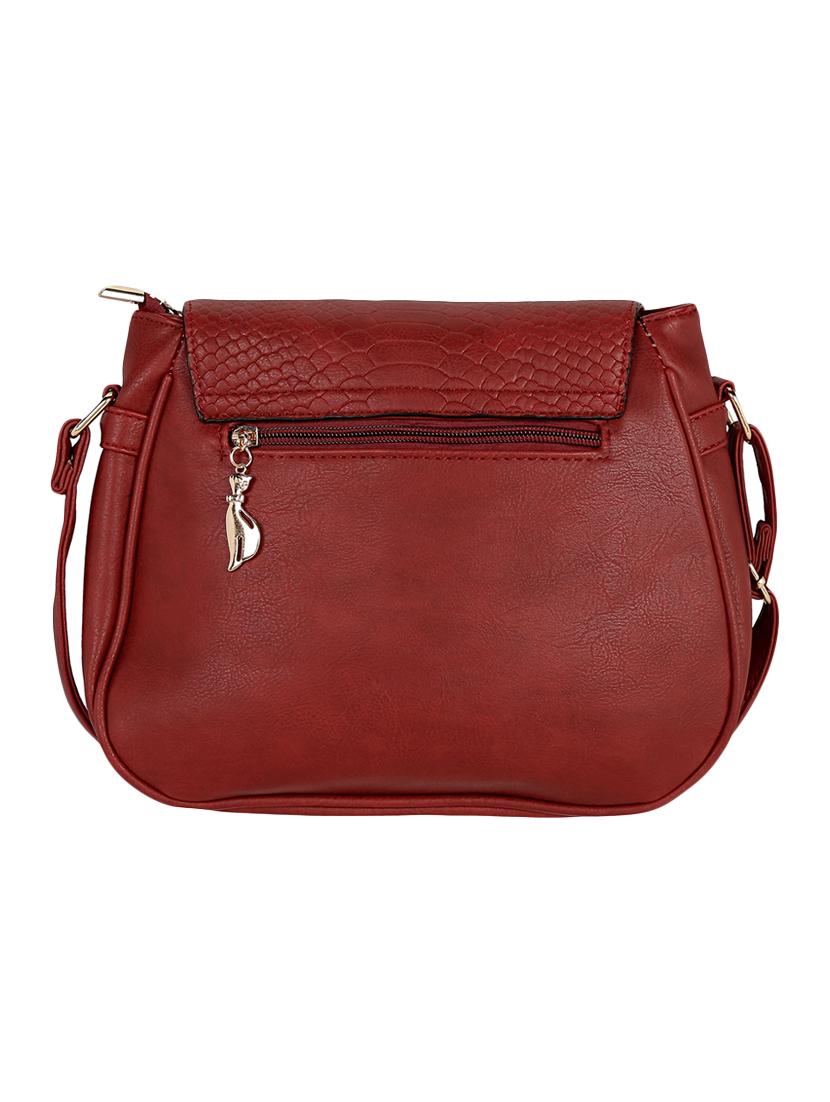 red leatherette sling bag - 13464690 -  Standard Image - 1