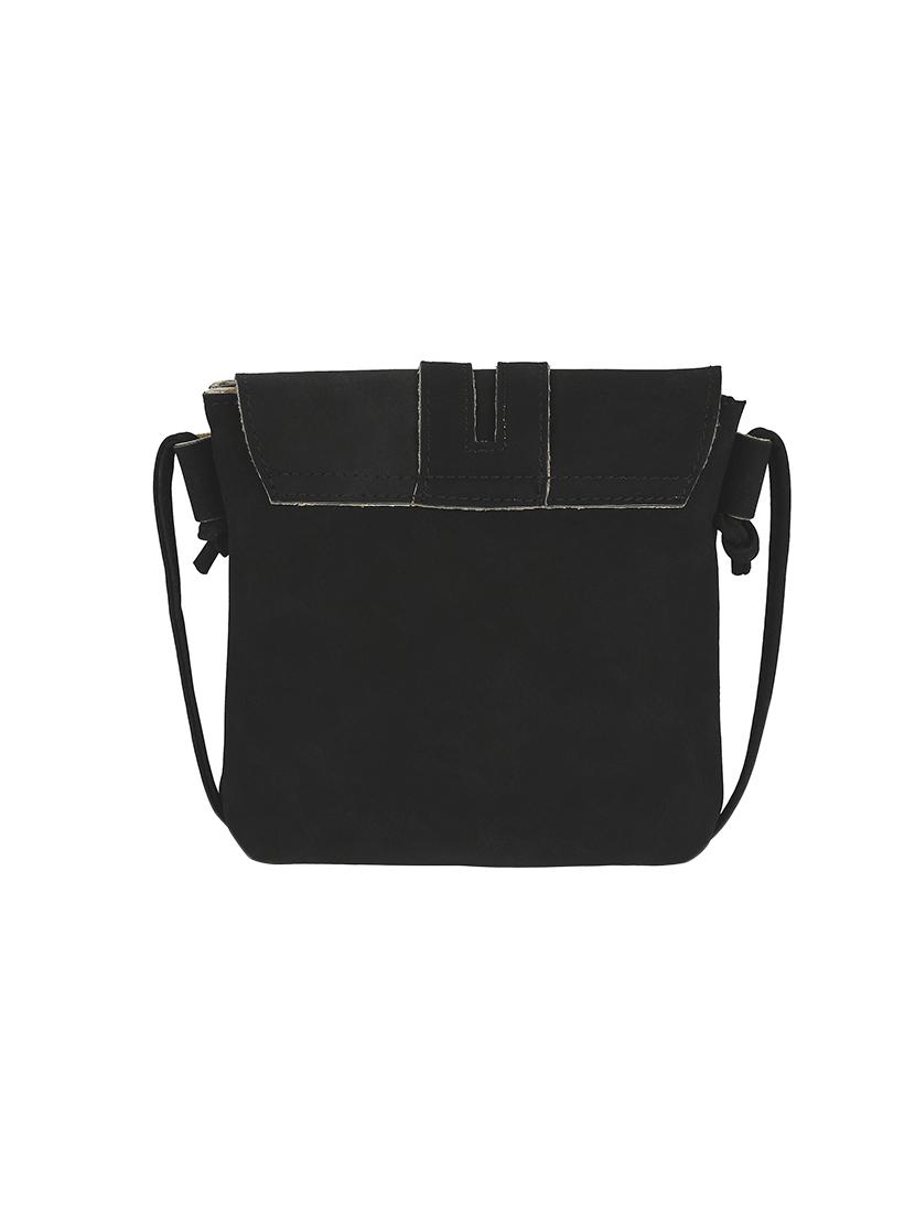 black leatherette sling bag - 13464701 - Standard Image - 1