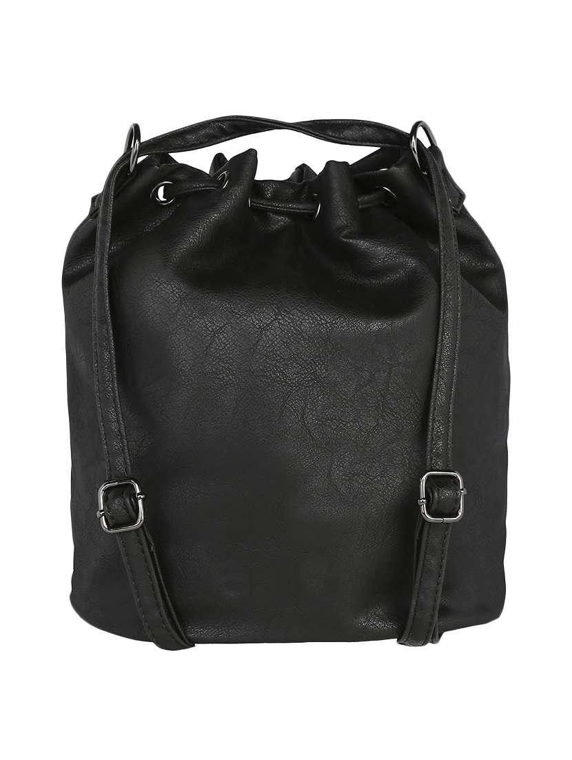 black leatherette sling bag - 13464705 -  Standard Image - 1