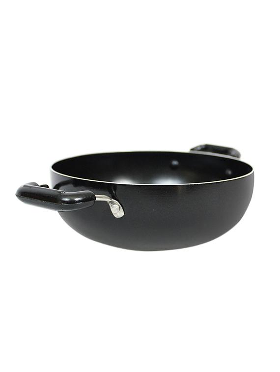 black aluminium kadhai - 13464902 -  Standard Image - 1
