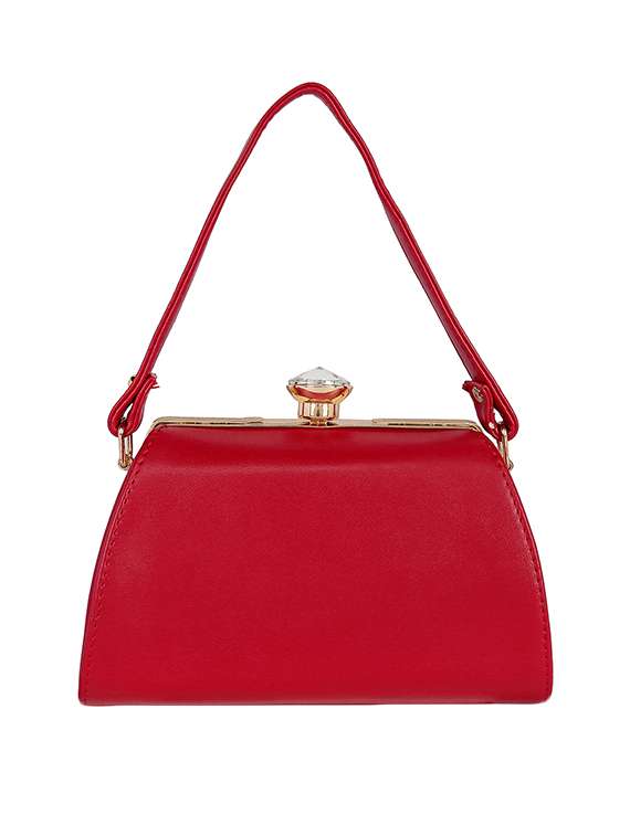 red leatherette handbag - 13465891 - Standard Image - 1