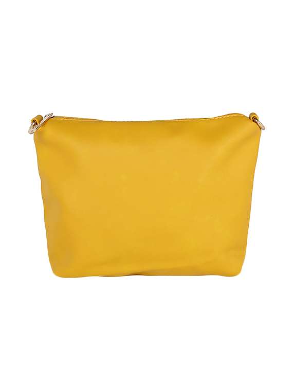 yellow leatherette handbag - 13465898 - Standard Image - 4