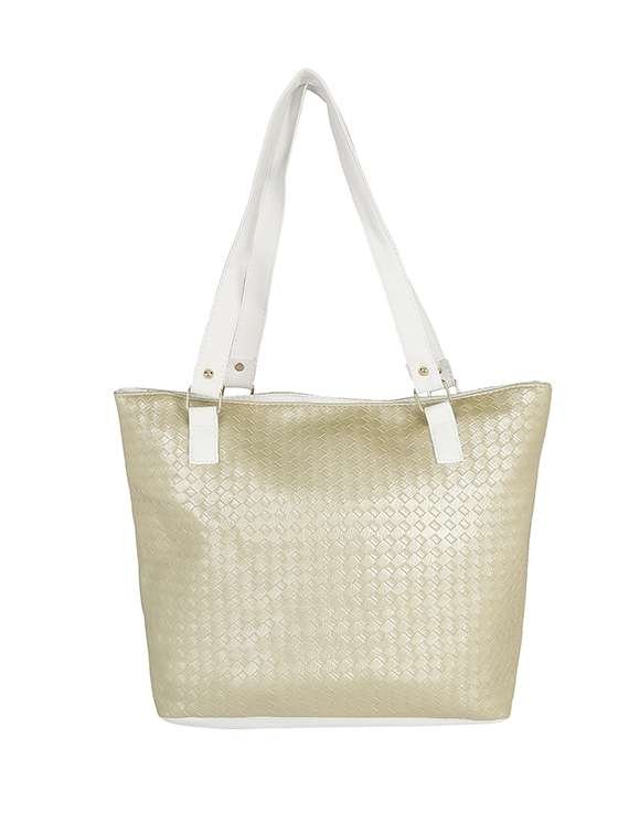 gold leatherette handbag - 13465905 -  Standard Image - 1