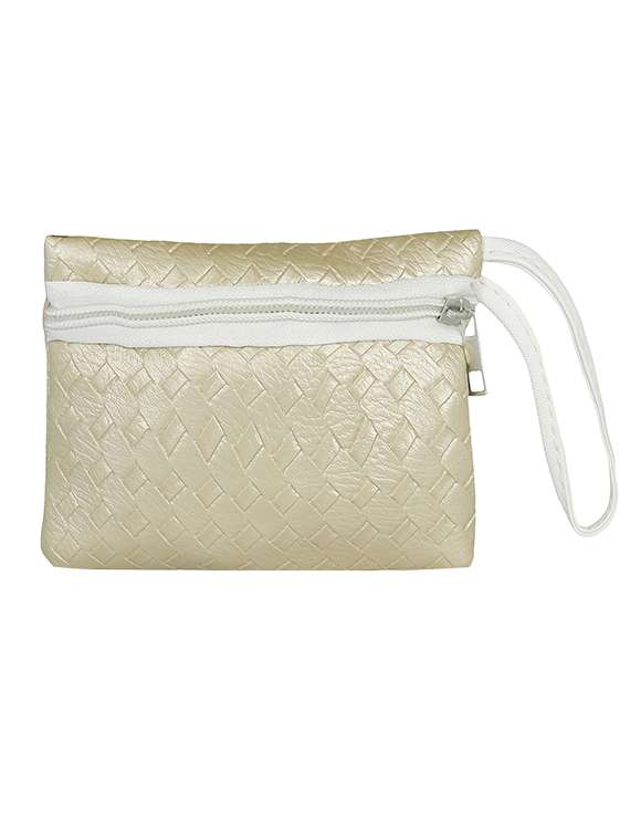 gold leatherette handbag - 13465905 -  Standard Image - 4