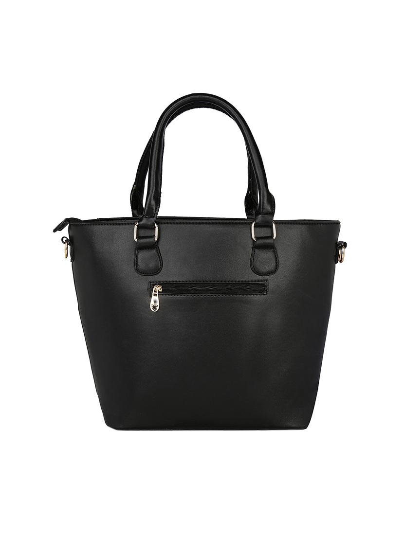 black leatherette handbag - 13465999 - Standard Image - 1