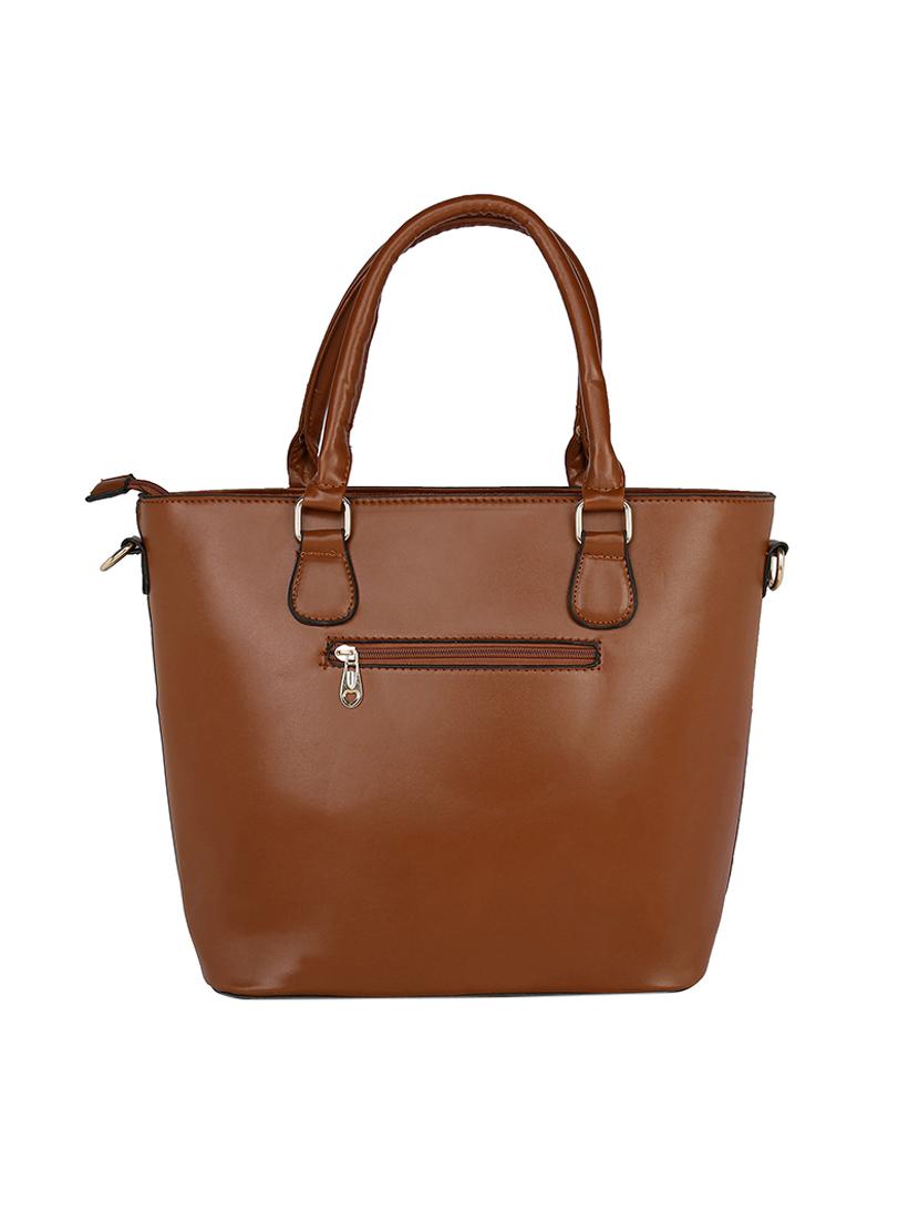 brown leatherette handbag - 13466001 - Standard Image - 1