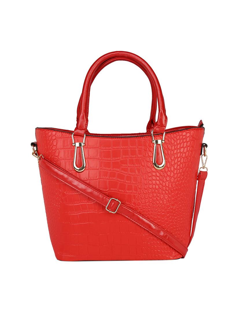red leatherette handbag - 13466007 - Standard Image - 1